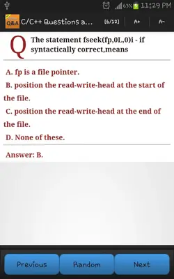 C/C++ Questions and Answers android App screenshot 4